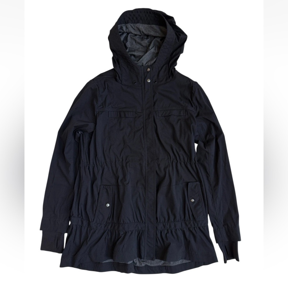 Lululemon Apres Practice Hooded Lined Jacket Women’s Sz 8 Black